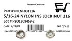  25  5 16-24 Stainless Steel Nylon Insert Lock Nuts - 316 Marine Grade Stainless