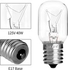 2 Pack 8206232a For Whirlpool Microwave Light Bulb E17 125v 40w Microwave Bulb