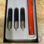 Used Vintage Sheaffer Calligraphy No Nonsense Pen Set 3 Nibs One Ink Cartridge
