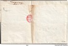 Stampless Cover No Contents Red May 8 New York    5 Cts    Paid Cancel Montrose Pa