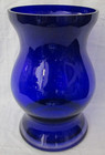 Monumental Extra Large Heavy 14-1 4  T X 10  W Vintage Glass Cobalt Blue Vase