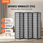 Portable 6-panel Room Divider - Foldable Decorative Privacy Screen