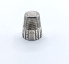 Vtg Simons Brothers   Co Sterling Silver 10 Dome Thimble Sewing Quilting Crafts