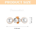 2 Pack Pearl Shoes Clips Wedding Shoe Buckles Clip Rhinestone Bridal Jewelry Dec