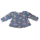 Vtg Girls Tea Party Sweater Teddy Bears N Tea Cups Pink Bow Sz 4 Floral Check