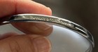 Tiffany   Co  Silver Plated Mirror Leaf Design 3  Diameter  Inscribed Edge  