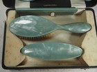 Vintage Bakelite  Dressing Table Vanity Set - Brush  Mirror   Comb Set In Case