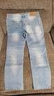 Women s Embroidered Patched Ripped Jeans Size S In Medium Wash