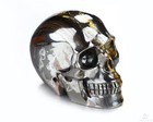 2 0  Gold Tiger Iron Eye Hand Carved Crystal Skull  Realistic  Healing