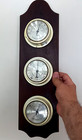Vintage Taylor Weather Station Barometer Thermometer Humidity Wooden Wall Mount