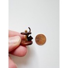 1 12 Scale Dollhouse Miniature Vintage Artisan Handmade Wooden Pipe And Stand
