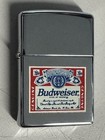 Zippo 1996 Budweiser King Of Beer Polished Chrome Lighter Sealed In Box 381h