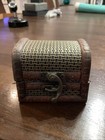 Mini Treasure Chest Small Trunk Box Vintage Style Jewelry Watch Storage  
