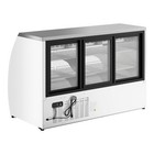 64  White Curved Glass Refrigerated Deli Case