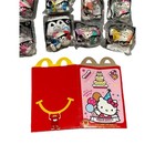 2014 Hello Kitty 40th Anniversary Mcdonald Happy Meal Toys Birthday Lot Of 8 Box