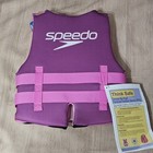 Speedo Youth Swimming Life Jacket Vest  50-90 Lbs  Neoprene Ski Wake Boarding  