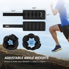 Zelus Adjustable 4 5 6 10 Lbs Pair Arm Leg Weights Wrist Ankle Exercise Workout