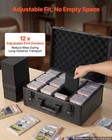 Vevor Graded Card Case 4 Row 120 Psa Slab Storage Box With Lock Key 12 Dividers