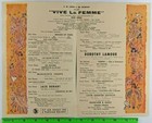 Vintage 1940s Latin Quarter Vive La Femme Risque Nightclub Show Program New York