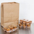 Large Paper Grocery Bags  12x7x17 Kraft Brown Heavy Duty Barrel Sack 57 Lbs