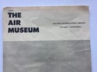 Vintage 1960s Ontario Air Museum Program Boeing B-17 Flying Fortress Bomber