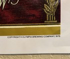 1976 Olympia Girl  1907 Beer Poster - Original Nos   
