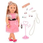 Our Generation Audra With Pierced Ears 18  Jewelry Doll