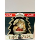 Coca-cola Trim-a-tree Collection Ornaments Set Of 2     Vintage 1990s X92