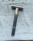 Vintage 1969 Gillette O3  De Adjustable Safety Razor Black Long Slim Handle
