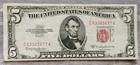 Series 1953 C  5 Five Dollar United States Note Red Seal Serial  c63325677a