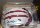Joe Montana Nfl Signed Autographed 49ers Flat White Mini Football Helmet Jsa Coa