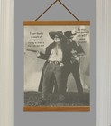Willie Nelson waylon Jennings Original Promo Ad  Mounted W magnetic Frame 