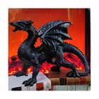 Large Gothic Winged Dragon Figurine Statue - 19 2  Long  Resin Fantasy Decor