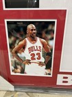 Framed Jordan Jersey Michael Jordan Signed Bulls Jersey 34   x42    Coa