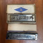 Vintage Hohner Harmonica Lot Chromonica 260   The Echo Germany W  Boxes
