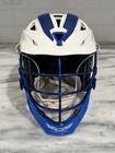 Cascade R Lacrosse Helmet Large White blue Full Face Facemask Osfm Adjustable