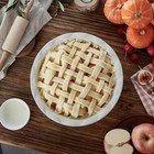 Lareina 36oz 9 Inch Ceramic Pie Pan  White