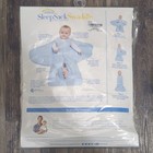 Halo Sleepsack Swaddle Nb Micro-fleece Tog 3 0 Wearable Blanket White blue