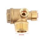 Air Compressor Check Valve - 3 Port Male Thread Brass - Fit Husky Parts
