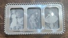 New In Box Silver Mariposa Beaded Collage Frame  2  X 3   3705