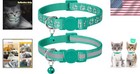 Durable Breakaway Kitten Collars - 6-8 Inch Adjustable With Reflective Pattern