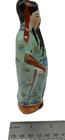 Vintage Porcelain Asian Chinese Wiseman W Scroll 5 5  Tall Figurine Green Robe