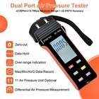  Manometer Hvac Gas Pressure Tester 189a  Dual-port Air Pressure Meter Orange