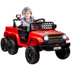 12v 4x4 Kids Ride On Truck With Trailer  2wd 4wd Switchable Electric Car  Parent