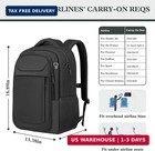 17  Travel Laptop Backpack  Airline Approved Computer Bag  Black