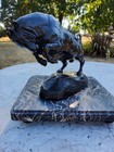 Beautiful Antique 19th Century French Bronze Rearing Bull Antoine Barye C1890 s