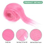Faux Fur Fabric Precut Strips  59x2 Inch For Diy Crafts Christmas  pink 