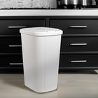 Hefty 13 3 Gallon Kitchen Trash Can With Touch Top Lid  White