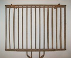 Old Antique Vtg 1900s Hand Held Twisted Wire Open Fire Hearth Grill Very Nice