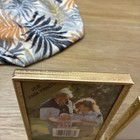 Vintage Lot Of 2 Brass Tabletop Small Picture Frames 3 1 2 X 5   3 1 4 X 4 1 4   